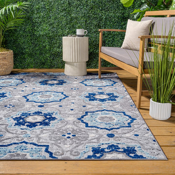 Mediterranean Medallion Indoor/outdoor Area Rug